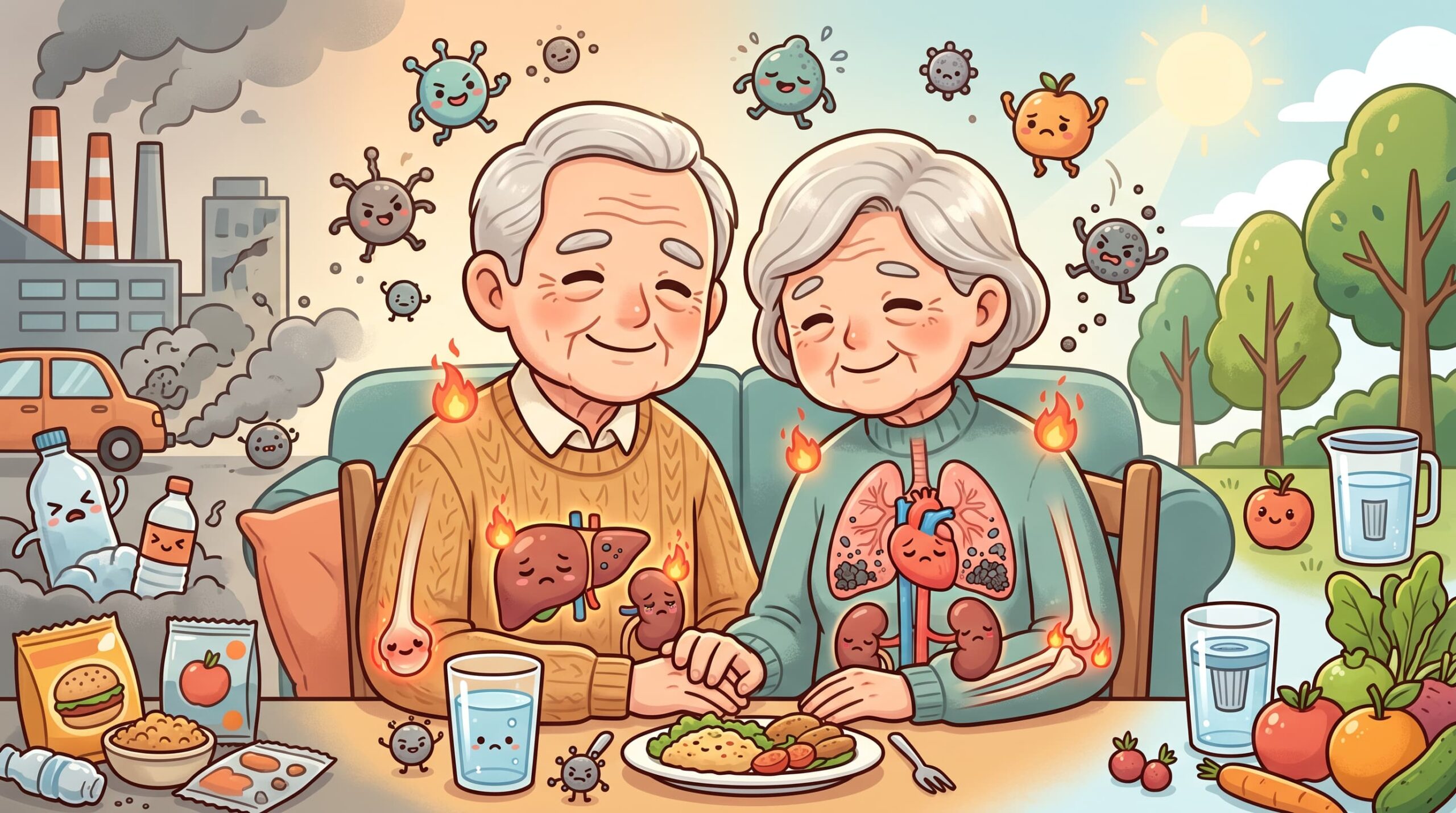 【熟齡危機】慢性發炎找不到原因？環境毒素與代謝疾病的科學關聯