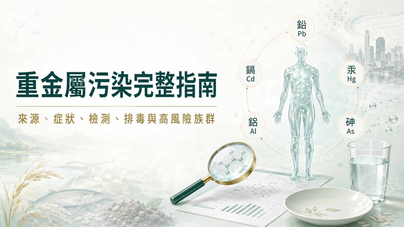 重金屬污染完整指南:來源、症狀、檢測、排毒與高風險族群