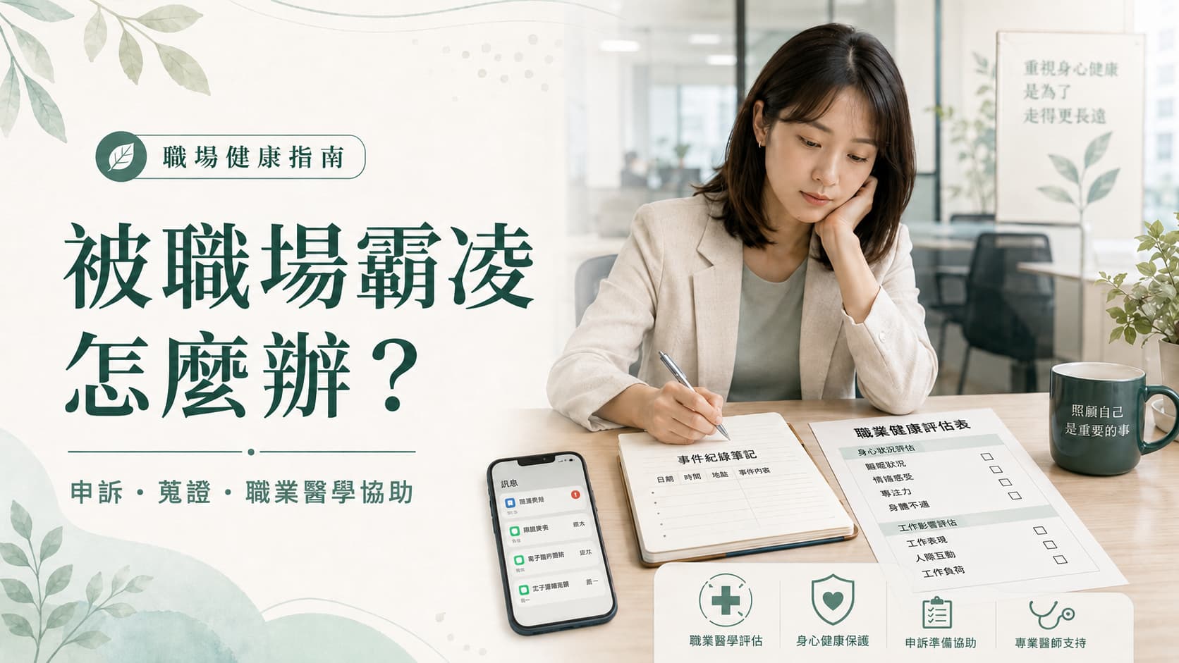 被職場霸凌怎麼辦?職場霸凌新制下,勞工申訴、蒐證與職業醫學協助指南