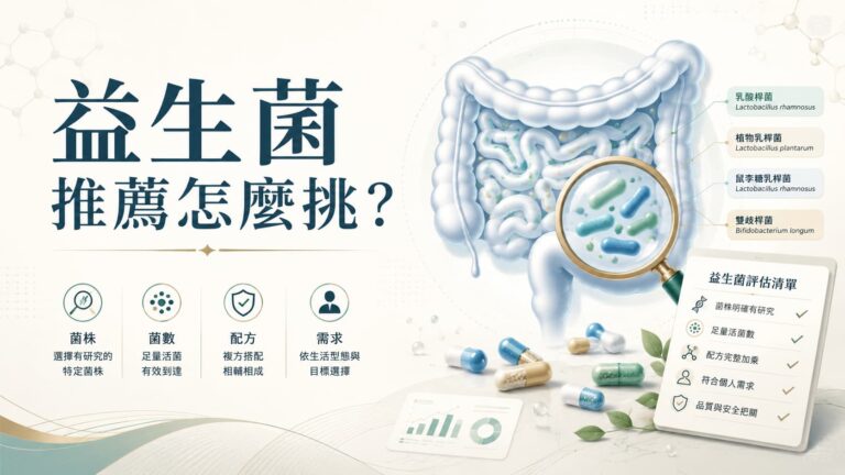 益生菌推薦怎麼挑,從菌株、菌數、配方與需求分類判斷
